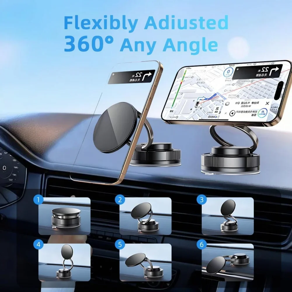 مطوّر 360 ° حامل هاتف مغناطيسي - مراجعة Phone Accessories Holder Car وسعره