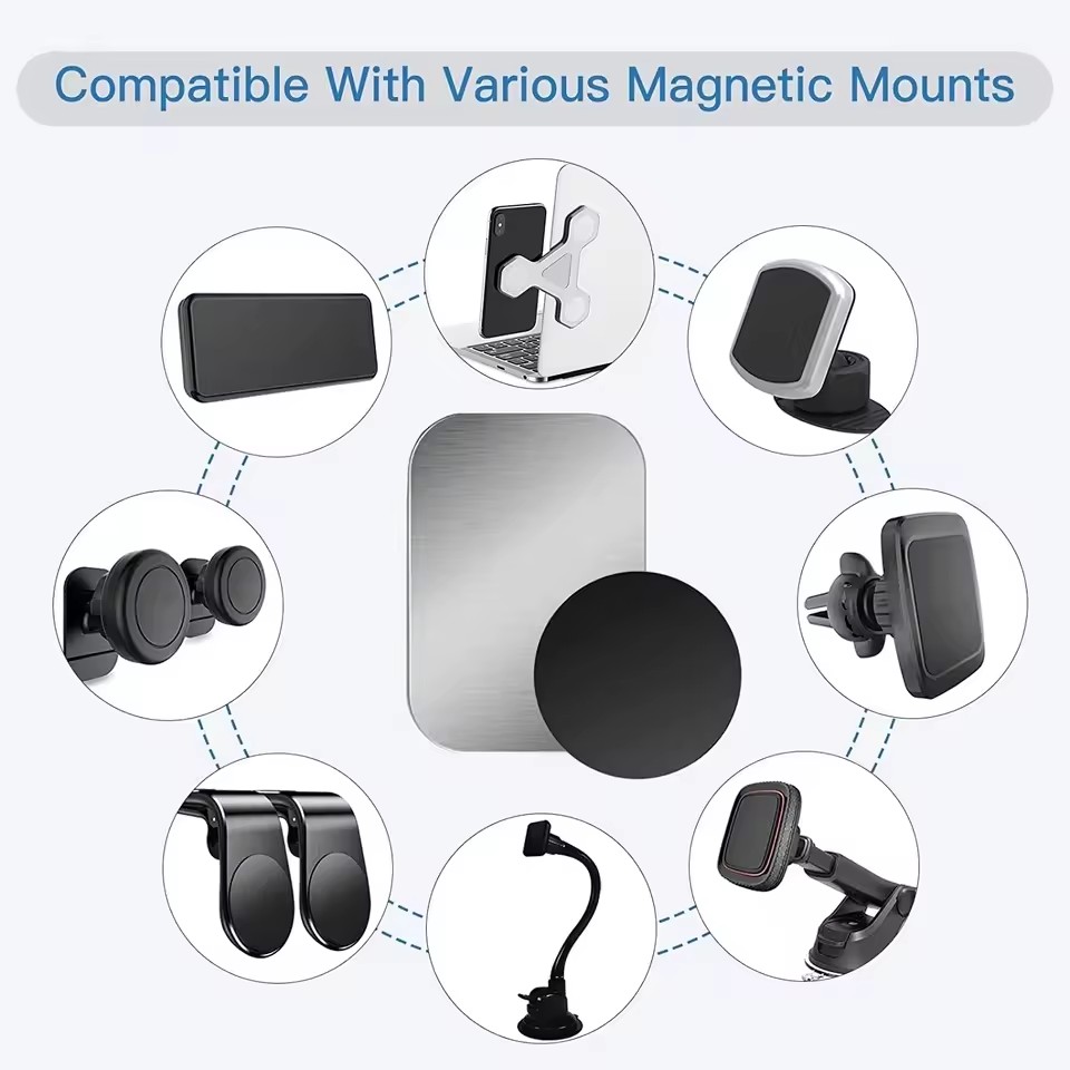 لوح معدني مغناطيسي رقيق لحامل  - مراجعة Phone Accessories Holder Car وسعره